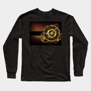 Clock with Gears ( Steampunk Clock ) Long Sleeve T-Shirt